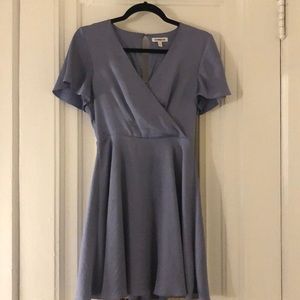 Express Periwinkle Blue Wrap Dress